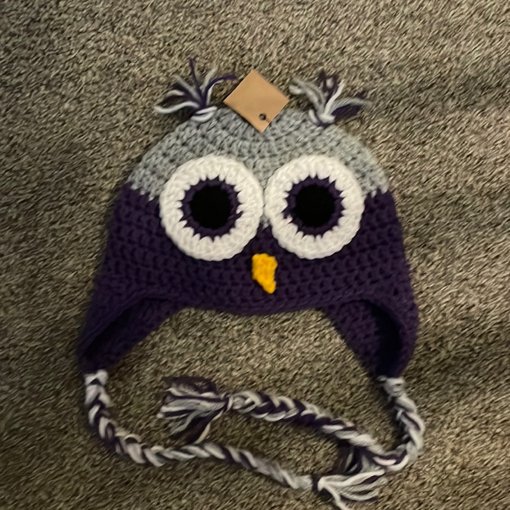Brand new owl crochet hat
